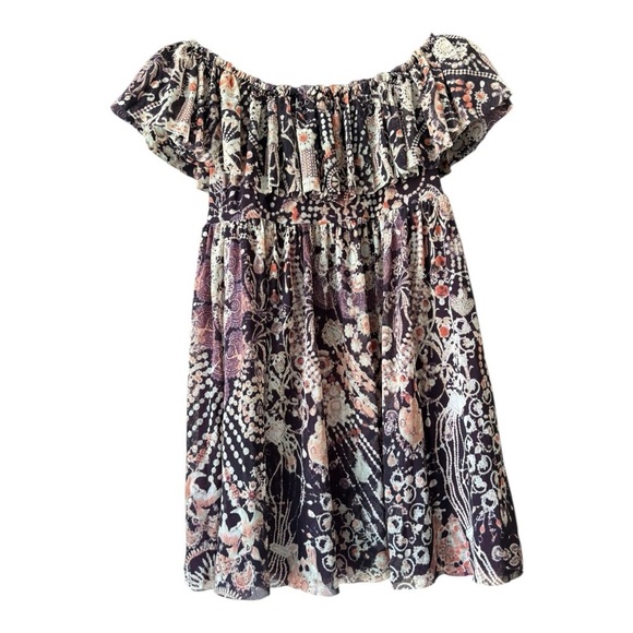 Jean Paul Gaultier Soleil Off The Shoulder Mini Dress Lined size M BabyDoll - Picture 3 of 8